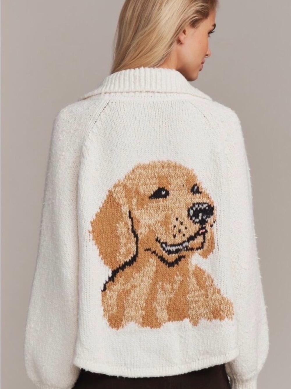 Pilcro Jesse Dog Icon Cardigan - Picture 2 of 9